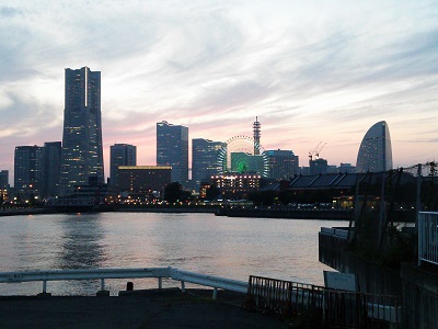 横浜大桟橋からの眺め