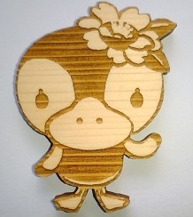 レーザーで作成したコトミちゃん